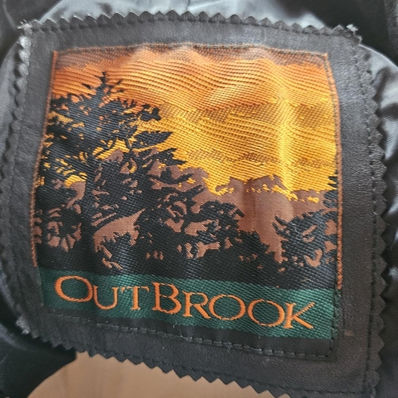 VTG Outbrook Black Leather & Suede Long Trench Coat Sz M Women's - Picture 5 of 10